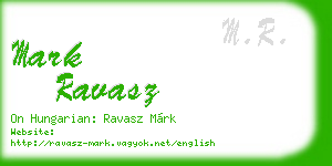 mark ravasz business card