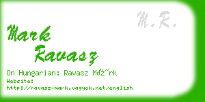 mark ravasz business card